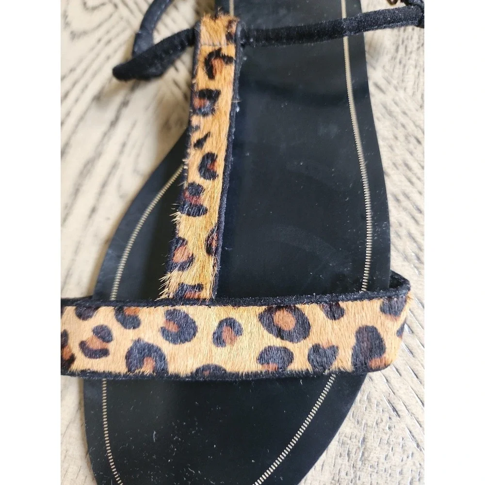 Sandals Cheetah Sandals Tiger Sandals animal print Zara Basic Flat sandals - Picture 2 of 4